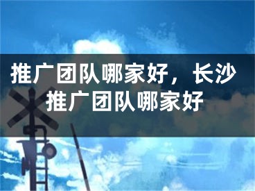 推广团队哪家好，长沙推广团队哪家好