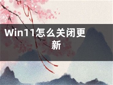 Win11怎么关闭更新