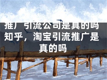 推广引流公司是真的吗知乎，淘宝引流推广是真的吗