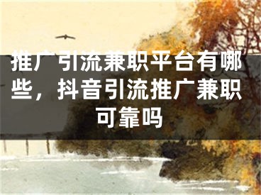 推广引流兼职平台有哪些，抖音引流推广兼职可靠吗