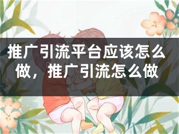 推广引流平台应该怎么做，推广引流怎么做