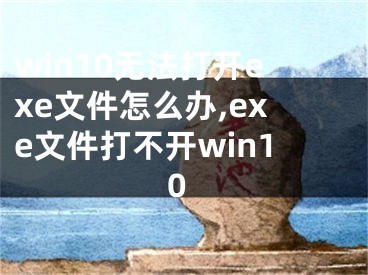 win10无法打开exe文件怎么办,exe文件打不开win10