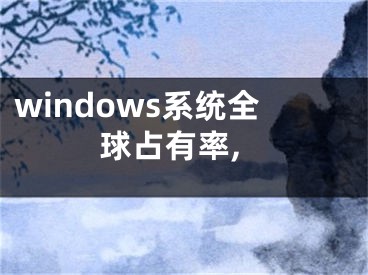 windows系统全球占有率,