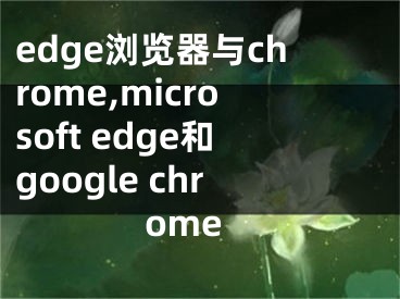edge浏览器与chrome,microsoft edge和google chrome