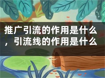 推广引流的作用是什么，引流线的作用是什么