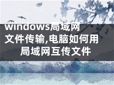 windows局域网文件传输,电脑如何用局域网互传文件