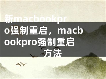 新macbookpro强制重启，macbookpro强制重启方法