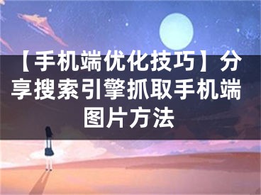 【手机端优化技巧】分享搜索引擎抓取手机端图片方法 