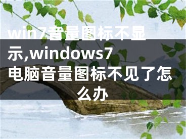 win7音量图标不显示,windows7电脑音量图标不见了怎么办