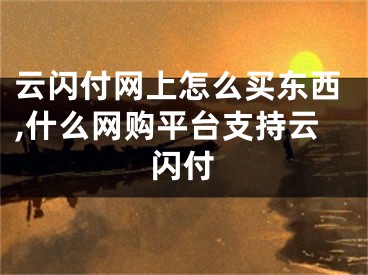 云闪付网上怎么买东西,什么网购平台支持云闪付