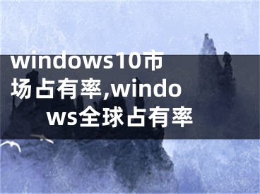 windows10市场占有率,windows全球占有率