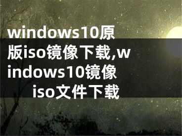 windows10原版iso镜像下载,windows10镜像iso文件下载