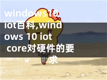 windows10 iot百科,windows 10 iot core对硬件的要求