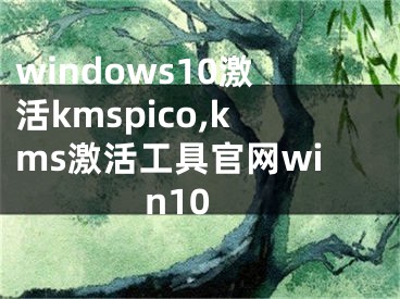 windows10激活kmspico,kms激活工具官网win10