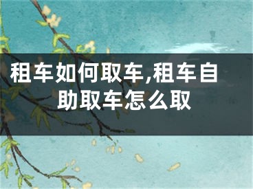 租车如何取车,租车自助取车怎么取