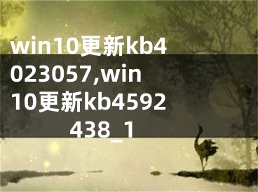 win10更新kb4023057,win10更新kb4592438_1