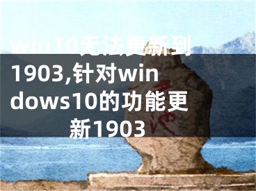 win10无法更新到1903,针对windows10的功能更新1903