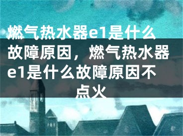 燃气热水器e1是什么故障原因，燃气热水器e1是什么故障原因不点火