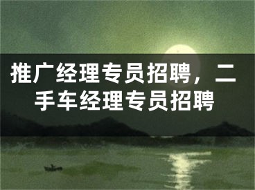 推广经理专员招聘，二手车经理专员招聘