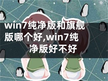 win7纯净版和旗舰版哪个好,win7纯净版好不好