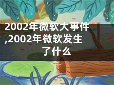 2002年微软大事件,2002年微软发生了什么