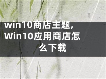 win10商店主题,Win10应用商店怎么下载