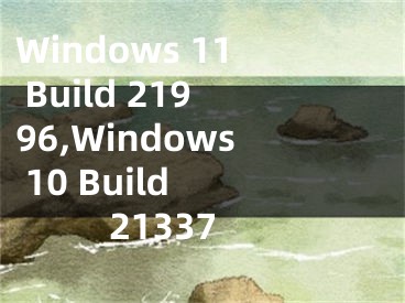 Windows 11 Build 21996,Windows 10 Build 21337