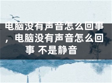 电脑没有声音怎么回事，电脑没有声音怎么回事 不是静音