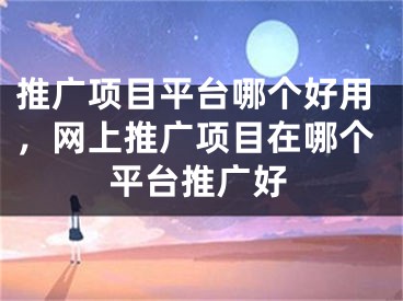 推广项目平台哪个好用，网上推广项目在哪个平台推广好