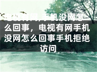 电视有网,手机没网怎么回事，电视有网手机没网怎么回事手机拒绝访问