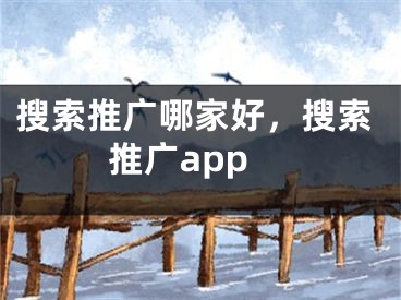 搜索推广哪家好，搜索推广app