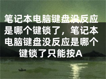 笔记本电脑键盘没反应是哪个键锁了，笔记本电脑键盘没反应是哪个键锁了只能按A