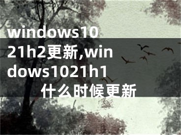 windows10 21h2更新,windows1021h1什么时候更新