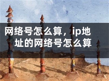 网络号怎么算，ip地址的网络号怎么算