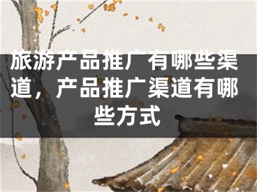 旅游产品推广有哪些渠道，产品推广渠道有哪些方式