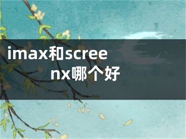 imax和screenx哪个好