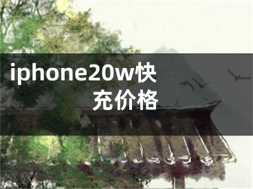 iphone20w快充价格