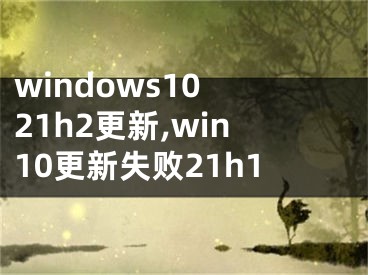 windows10 21h2更新,win10更新失败21h1