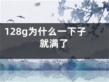 128g为什么一下子就满了