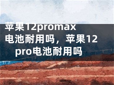 苹果12promax电池耐用吗，苹果12pro电池耐用吗