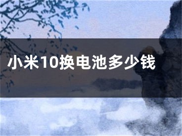 小米10换电池多少钱