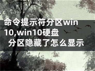 命令提示符分区win10,win10硬盘分区隐藏了怎么显示