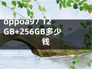 oppoa97 12GB+256GB多少钱