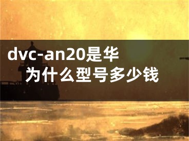 dvc-an20是华为什么型号多少钱
