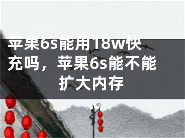 苹果6s能用18w快充吗，苹果6s能不能扩大内存