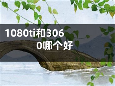 1080ti和3060哪个好