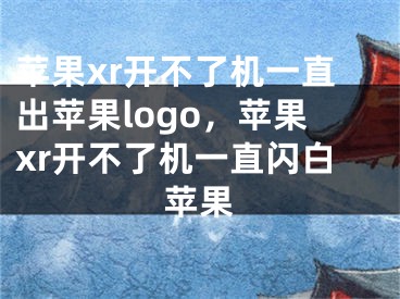 苹果xr开不了机一直出苹果logo，苹果xr开不了机一直闪白苹果