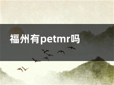 福州有petmr吗