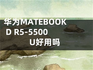 华为MATEBOOK D R5-5500U好用吗