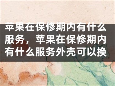 苹果在保修期内有什么服务，苹果在保修期内有什么服务外壳可以换